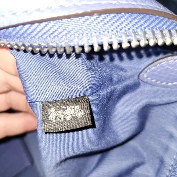 Coach Periwinkle ABBY Leather Shoulder Bag - Picture 13 of 15